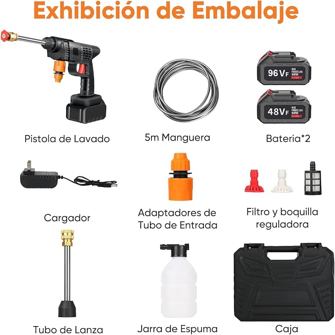 Mini Hidrolavadora 2 baterias